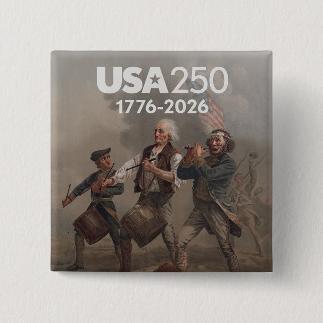 Spirit of 76 - America's 250th Anniversary Button (Front)