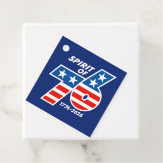 Spirit of 76 - America's 250th Birthday 1776-2026 Favor Tags