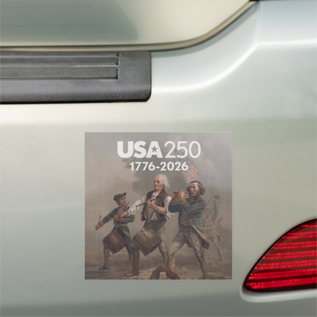 Spirit of 76 - America's 250th Birthday Car Magnet (In Situ)