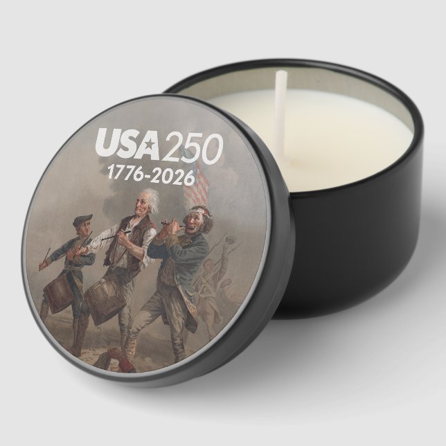 Spirit of 76 - America's 250th Birthday Mini Candle Favors (Corner)