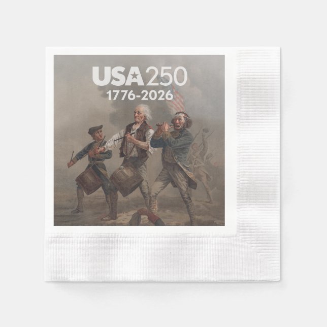 Spirit of 76 - America's 250th Birthday Napkins (Front)