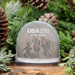 Spirit of 76 - America's 250th Birthday Snow Globe
