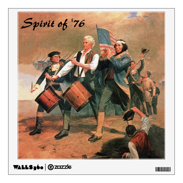 Spirit of '76 wall sticker (Front)