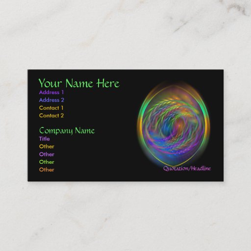 Customizable Spirit of Air Profile Card Business Cards