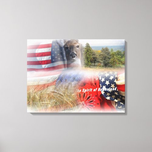 Spirit of America Collage Canvas Print