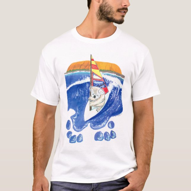 Spirit of Australia Kids Koala Bear Surfing Shirt (Front)