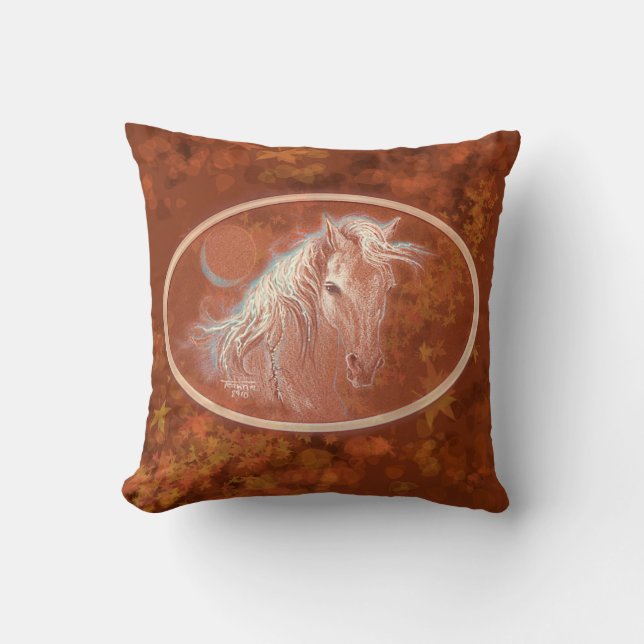 spirit of autumn throw pillow (Front)