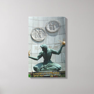 Spirit of Detroit Wrapped Canvas Print