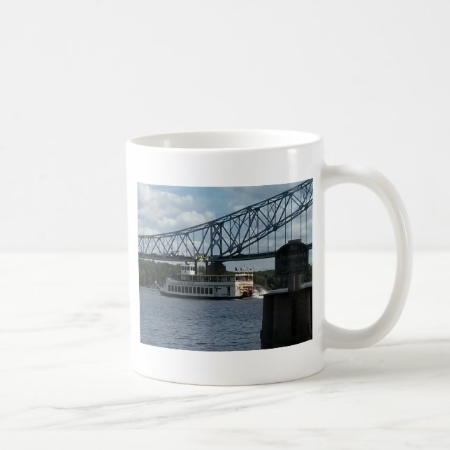 Spirit of Dubuque on Mississippi River Coffee Mug (Right)