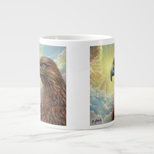 Spirit of Eagle Giant Coffee Mug (Front)