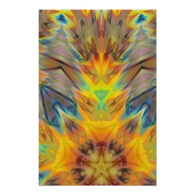 Spirit of Fire - Ken Gage Surreal Art Poster (Front)