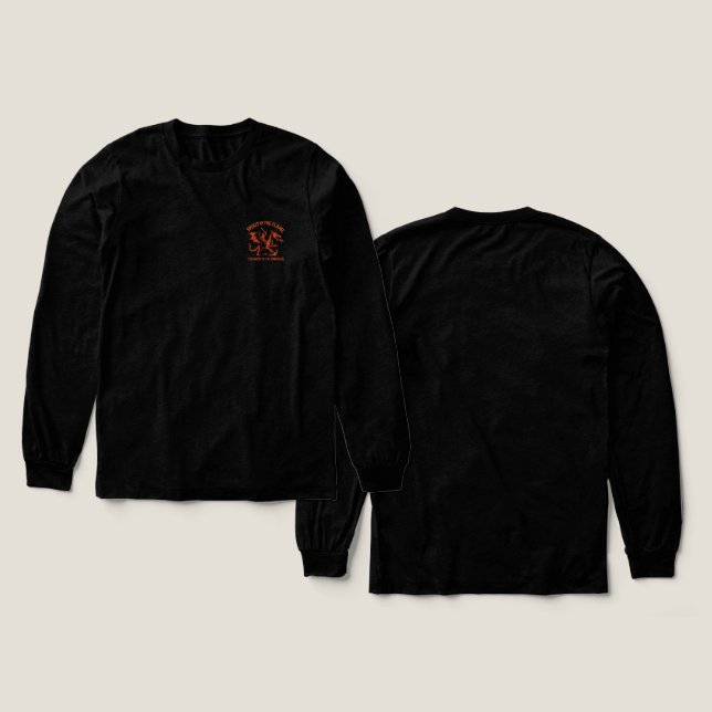 Spirit of Flame – Bold Fire Typography Streetwear  Tri-Blend Shirt (Design Front & Back)