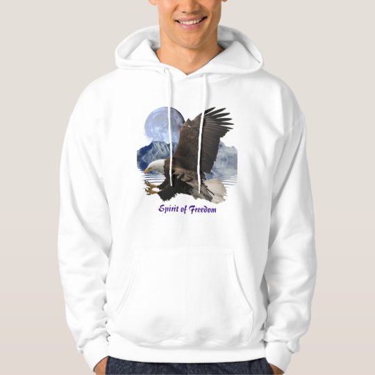 SPIRIT of FREEDOM Bald Eagle Wildlife Hoodie