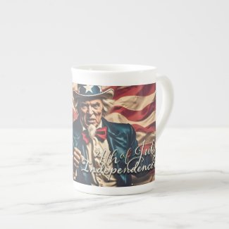 Spirit of Freedom in Red, White and Blue Bone China Mug