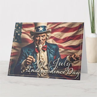 Spirit of Freedom in Red, White and Blue Card