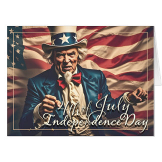 Spirit of Freedom in Red, White and Blue Card