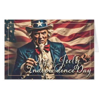 Spirit of Freedom in Red, White and Blue Card