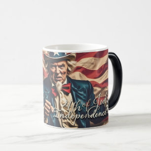 Spirit of Freedom in Red, White and Blue Color Morph Mug