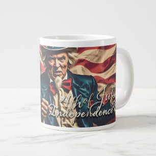 Spirit of Freedom in Red, White and Blue Giant Coffee Mug
