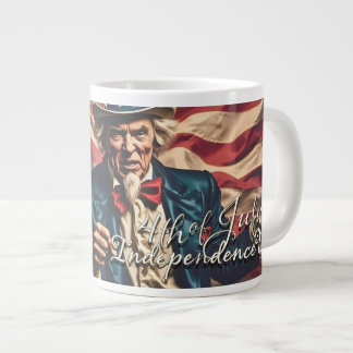 Spirit of Freedom in Red, White and Blue Giant Coffee Mug