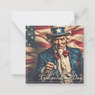 Spirit of Freedom in Red, White and Blue Note Card