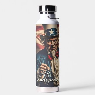 Spirit of Freedom in Red, White and Blue Water Bottle