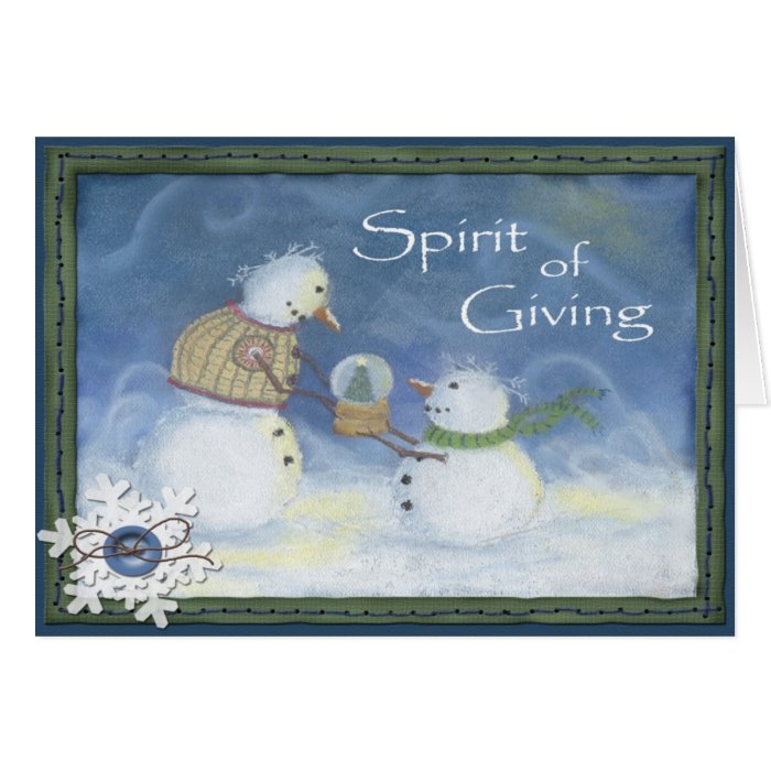 Spirit of Giving Holiday Greeting Card