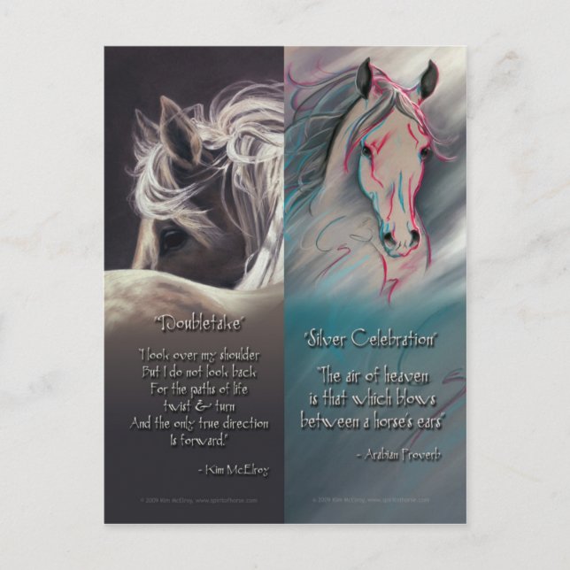 Spirit of Horse Bookmarks Postcard (Front)