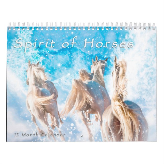 SPIRIT OF HORSES ART #1 CALENDAR (Cover)