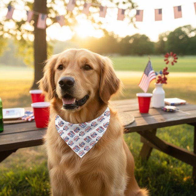 Spirit of Independence Fourth of July  Bandana (Spirit of Independence Fourth of July Bandana)