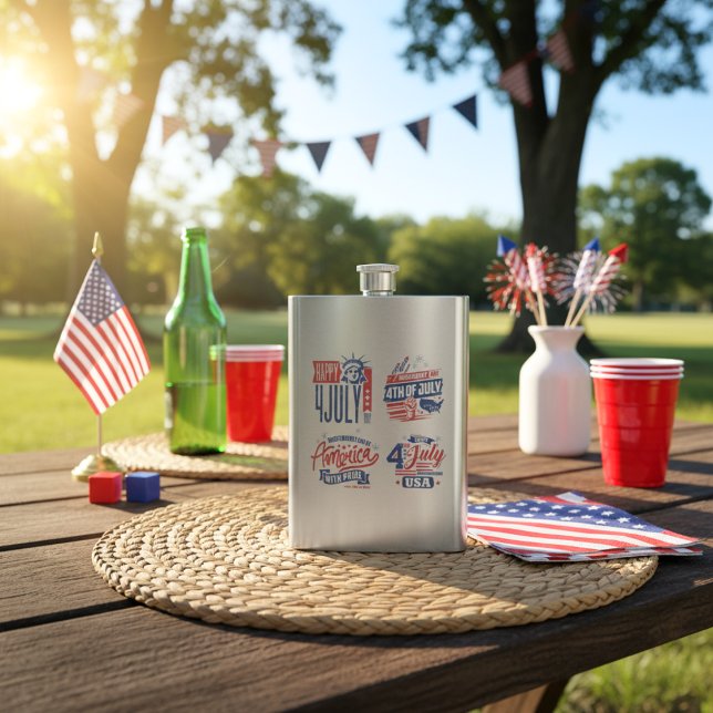 Spirit of Independence Fourth of July Classic Flask (Spirit of Independence Fourth of July Classic Flask)