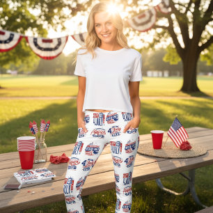 Spirit of Independence Fourth of July Leggings