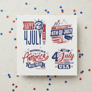 Spirit of Independence Fourth of July Napkins