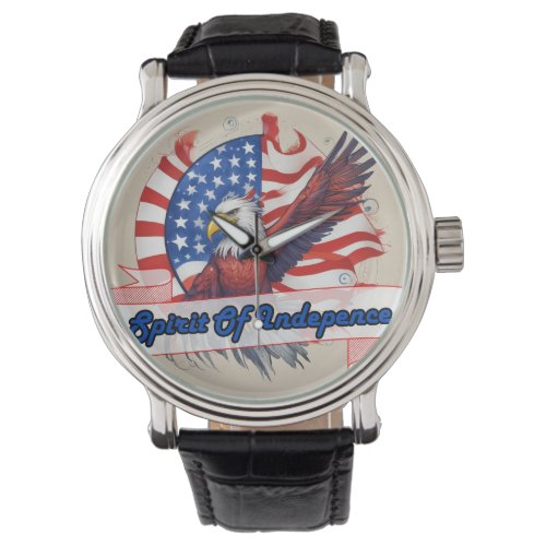 Spirit of Independence with Eagle N American Flag  Watch