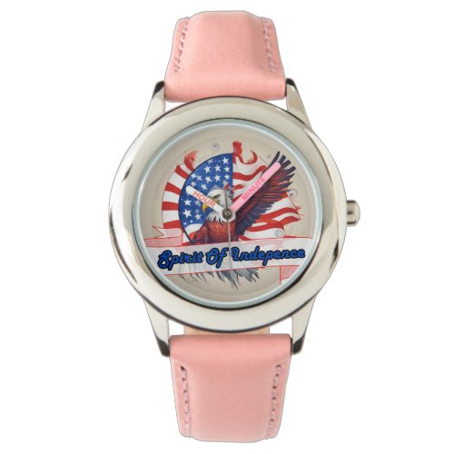 Spirit of Independence with Eagle N American Flag  Watch