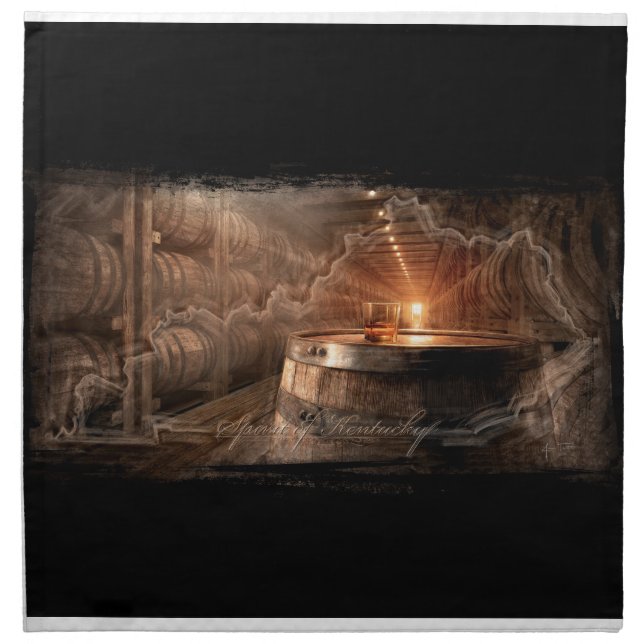 "Spirit of Kentucky" by James Thornton Cloth Napkin (Front)