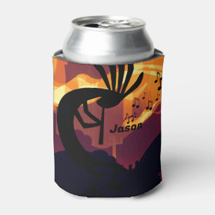 Spirit of Kokopelli Desert Landscape Sunset Can Cooler