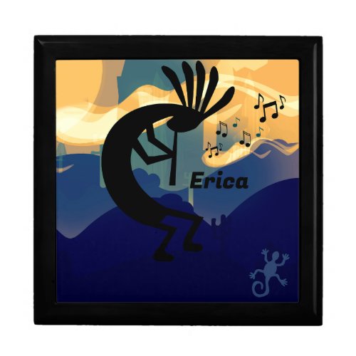 Spirit of Kokopelli Music Teal Gift Box