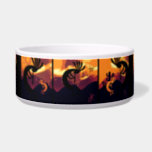 Spirit of Kokopelli Sunset Bowl<br><div class="desc">The Kokopelli design is a graphic illustration by artist/designer Charmaine Paulson.  The illustration was created as a vector,  and then enhanced in photo software.  This design is available on crafting supplies at Craftmaster,  and on a variety of products at Windyone. Enjoy!</div>