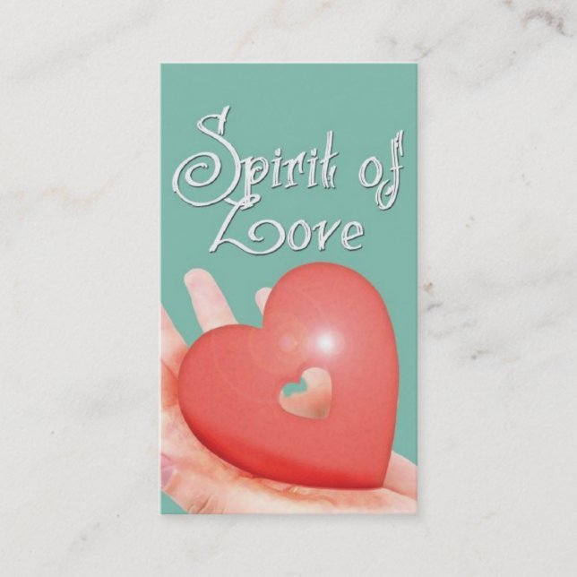 Spirit of love business card (Front)
