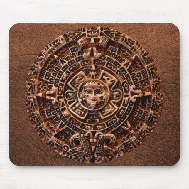 Spirit of Mexico & Peru, Mayan Incan Design Mouse Pad (Front)