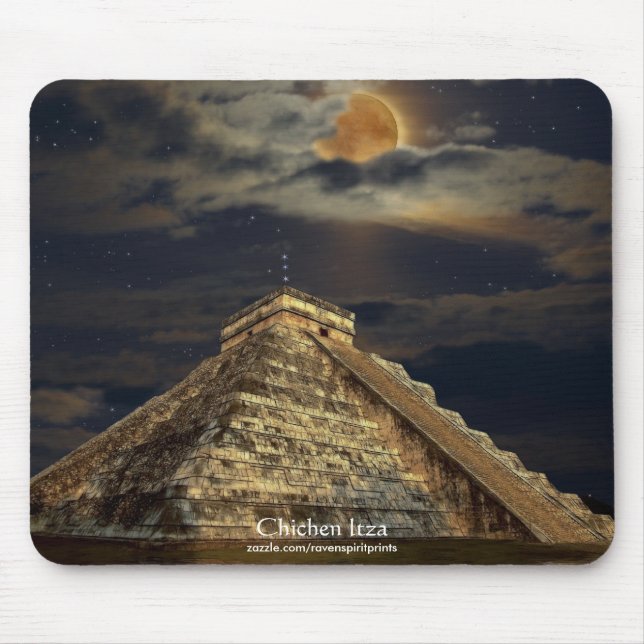 Spirit of Mexico & Peru, Mayan Incan Design Mouse Pad (Front)