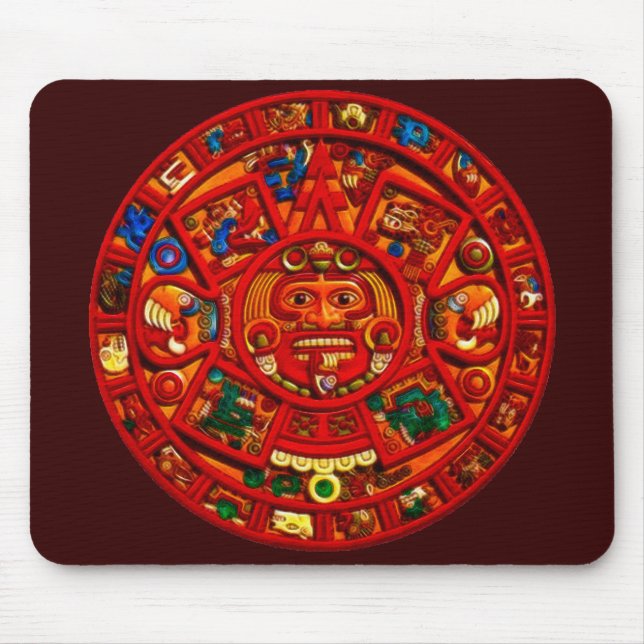 Spirit of Mexico & Peru, Mayan Incan Design Mouse Pad (Front)