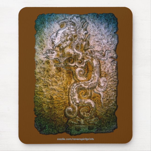 Spirit of Mexico & Peru, Mayan Incan Design Mouse Pad (Front)