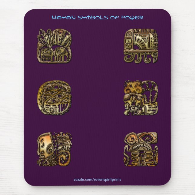 Spirit of Mexico & Peru, Mayan Incan Design Mouse Pad (Front)