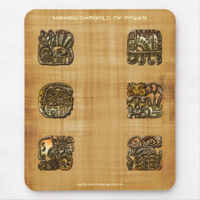 Spirit of Mexico & Peru, Mayan Incan Design Mouse Pad (Front)