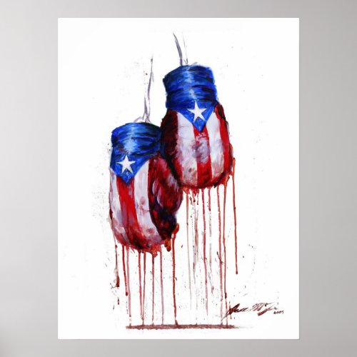 Spirit of Puerto Rican Boxing Poster