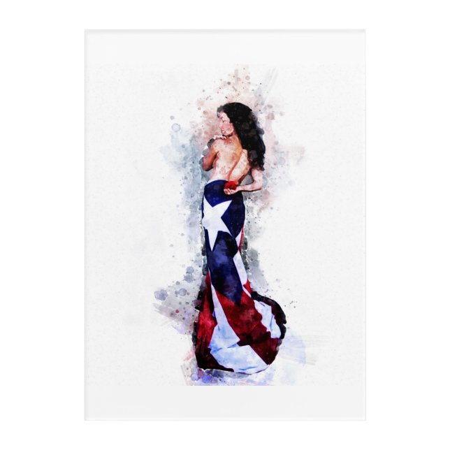 Spirit of Puerto Rico Acrylic Print (Front)