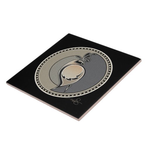 Spirit Of Quail Ceramic Tile