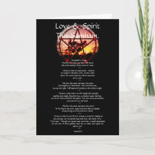Spirit of Samhain Poem Card
